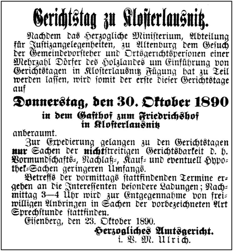 1890-10-30 Kl Gerichtstag